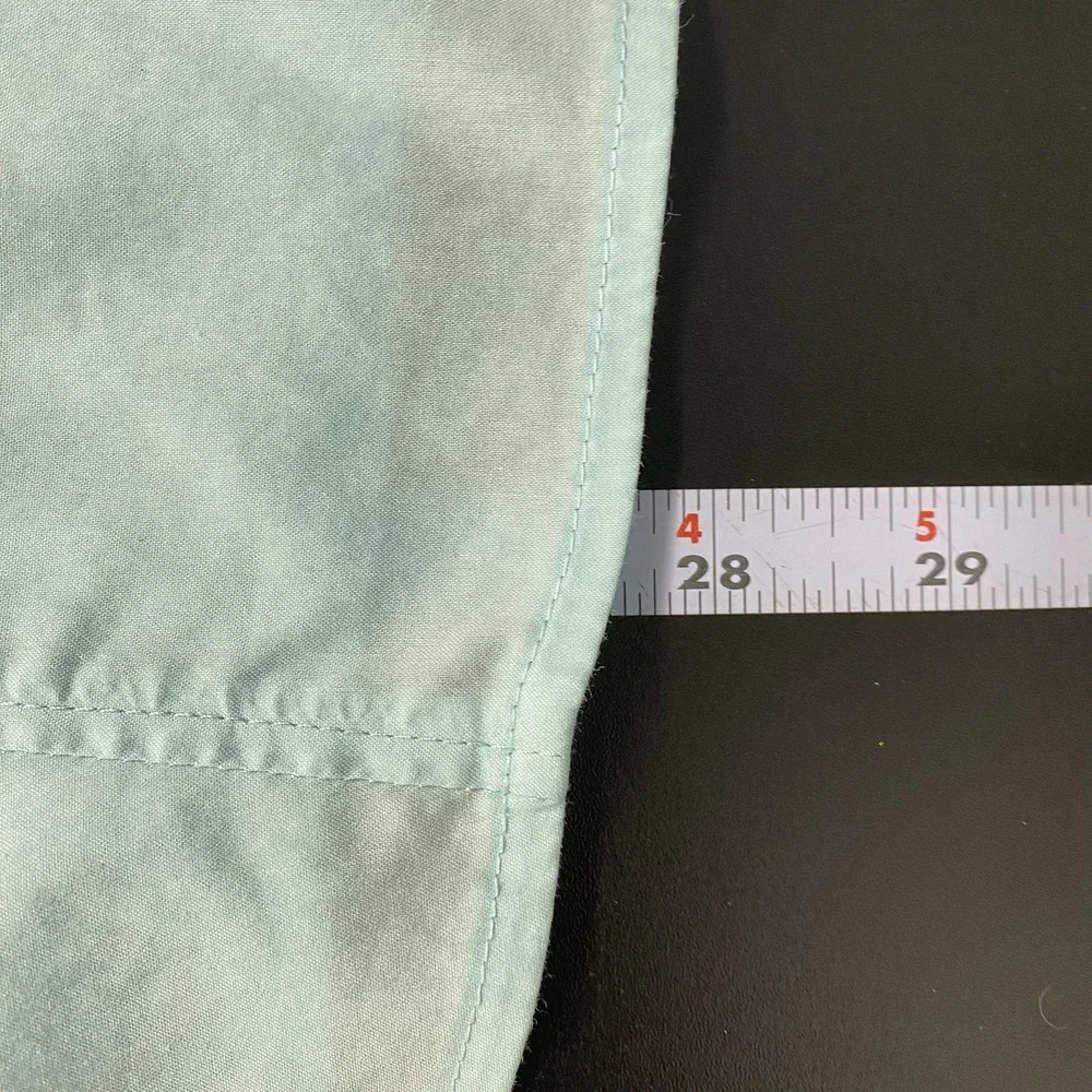 Talbots Shirt Womens 24W Blue Stretch 3/4 Sleeve Collared Button Front Plus Top - Picture 7 of 10